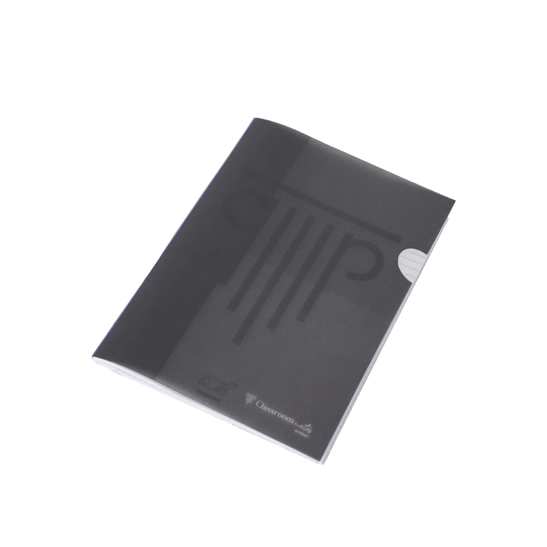 Caderno Agrafado ClassroomMates Capa Plástica Preta 90gr A4 48 Folhas Pautado