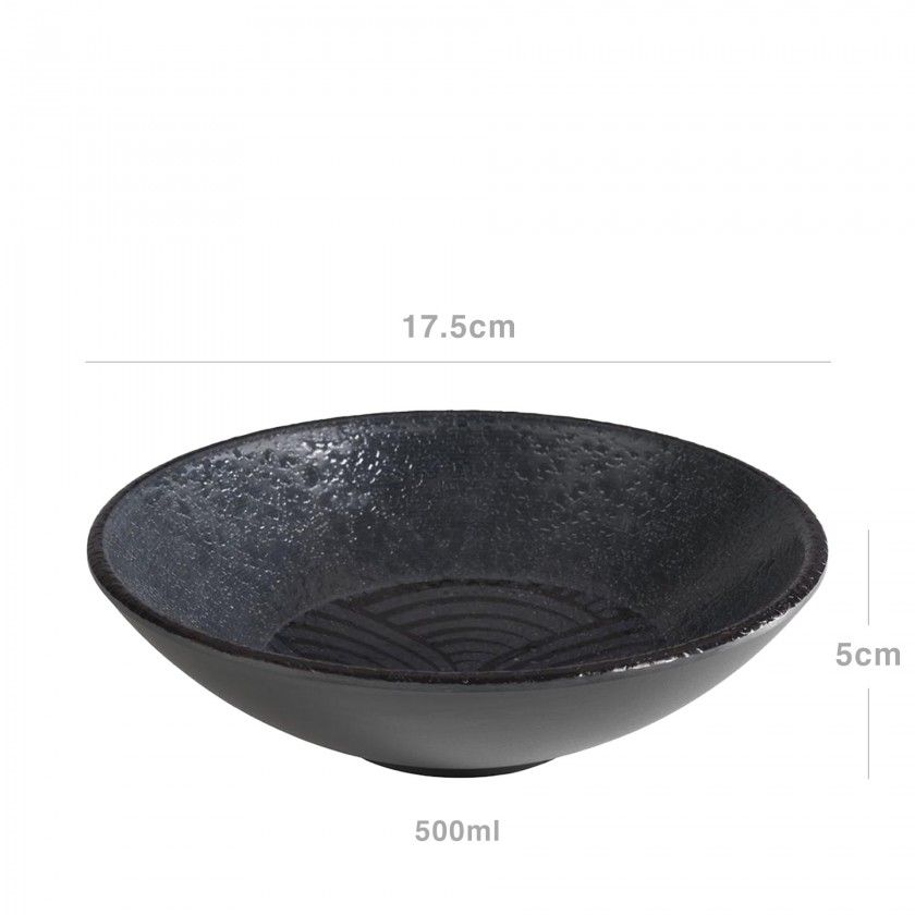 Taça Melamina Dark Wave Redonda 500ml 17.5X5cm Taça Melamina Dark Wave Redonda 500ml 17.5X5cm