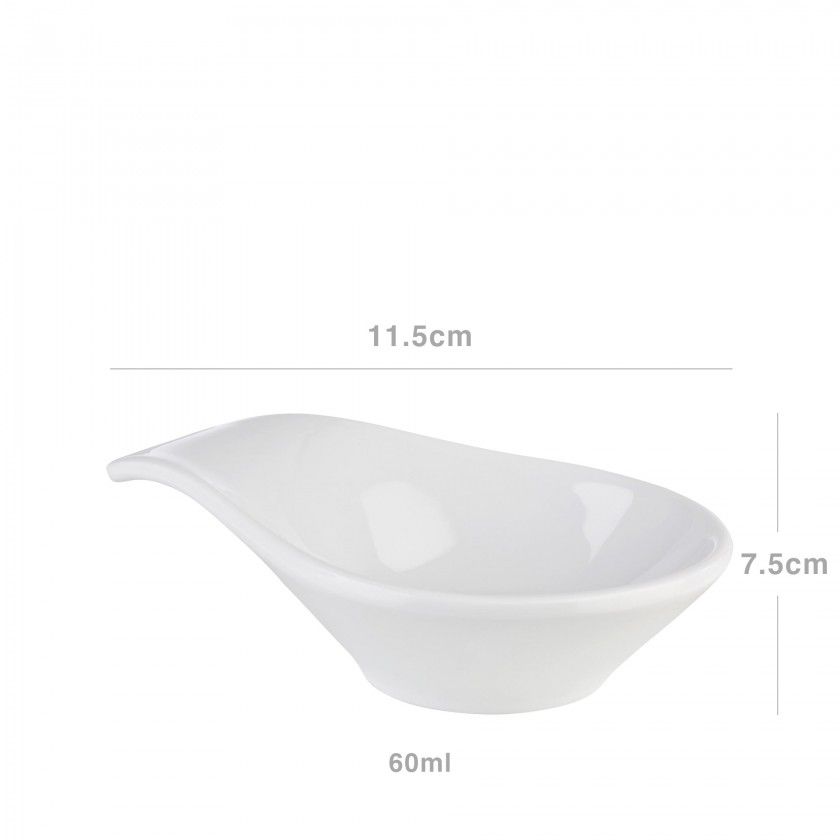 Tigela Melamina Mini Branca 60ml 11.5X7.5cm Tigela Melamina Mini Branca 60ml 11.5X7.5cm