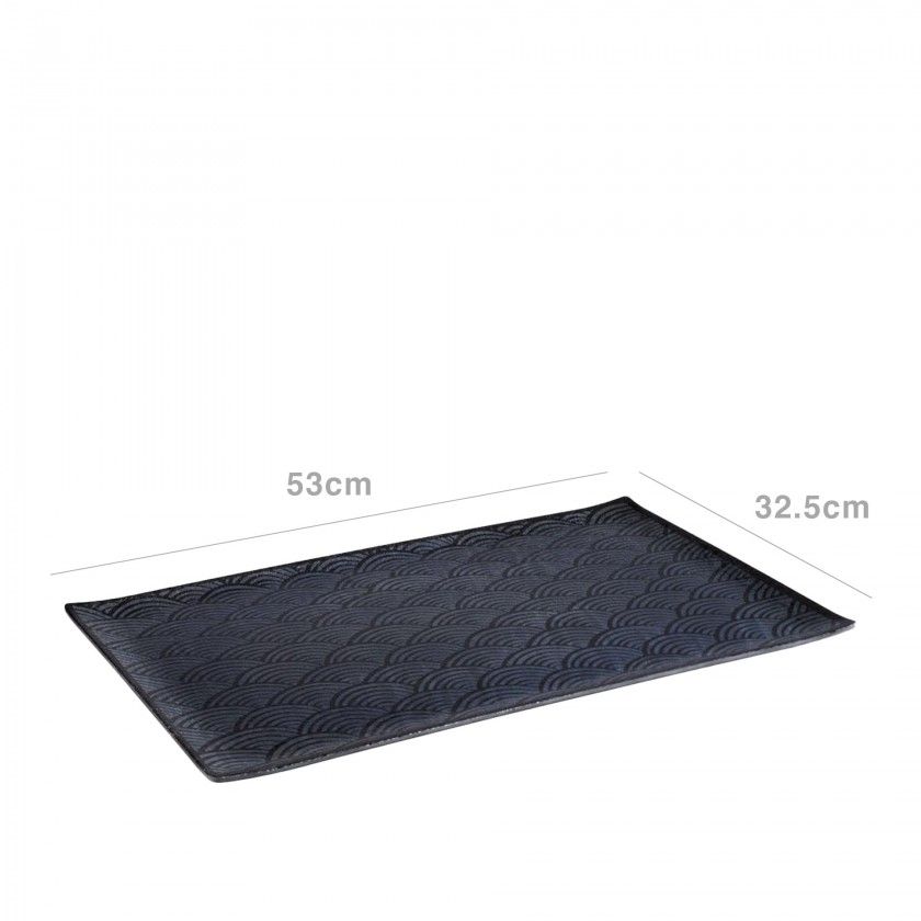 Bandeja Melamina Dark Wave Gn1/1 53X32.5X2cm Bandeja Melamina Dark Wave Gn1/1 53X32.5X2cm