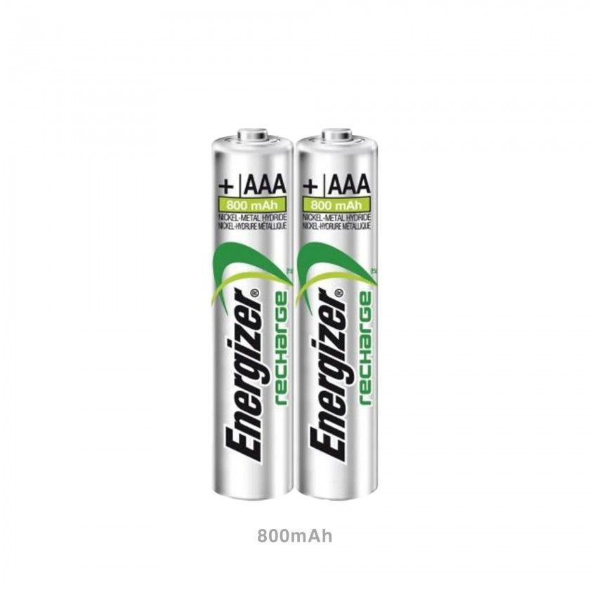 Pilha Energizer AAA Recarregável 800mAh Pack 2 Pilha Energizer AAA Recarregável 800mAh Pack 2