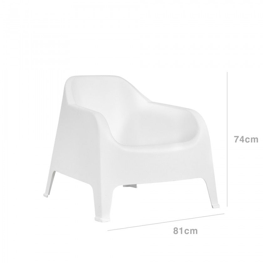 Cadeirão Sunset Branco 74X81cm Cadeirão Sunset Branco 74X81cm