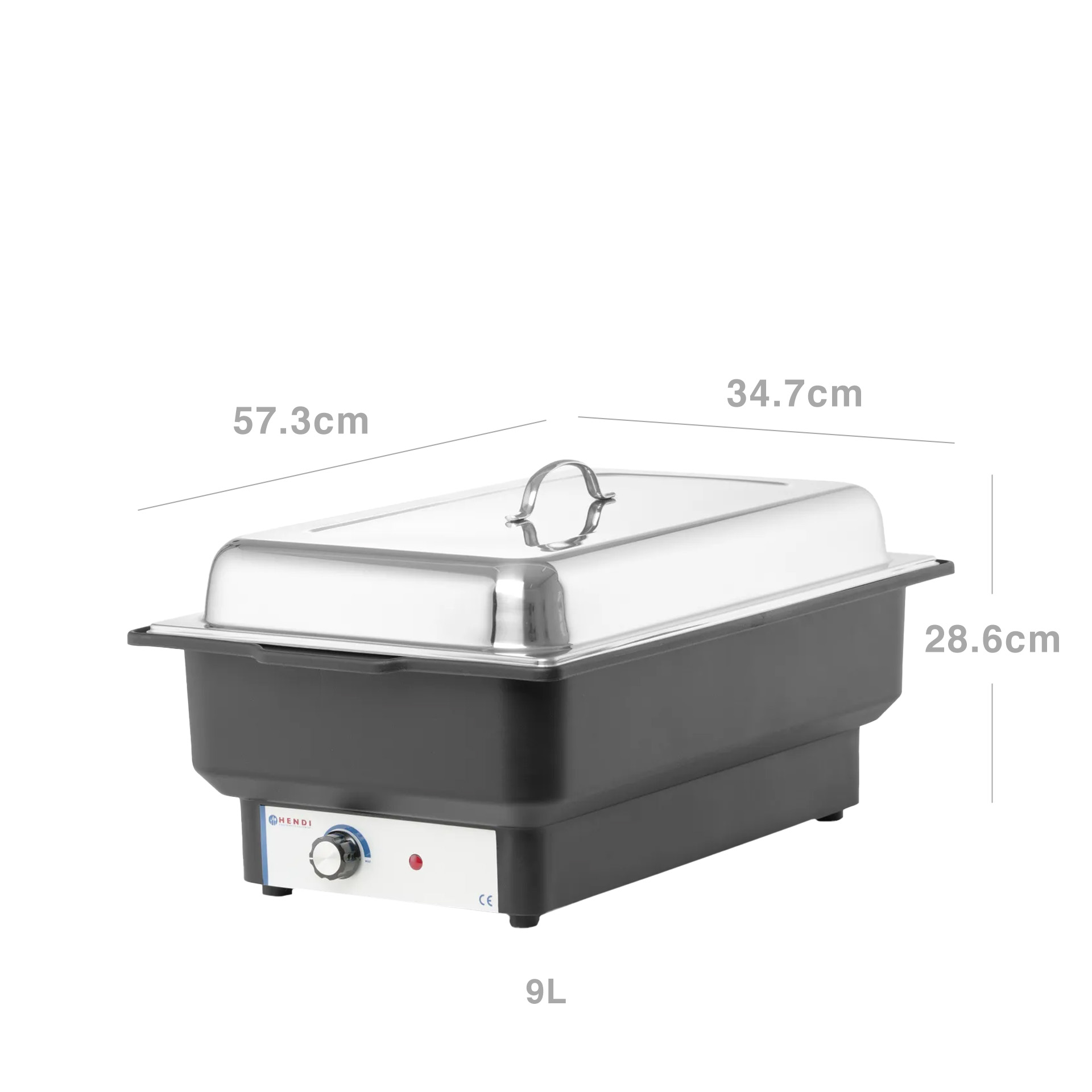 Chafing Dish Elétrico Inox Tellano Gn1/1 9L 57.3X34.7X28.6cm