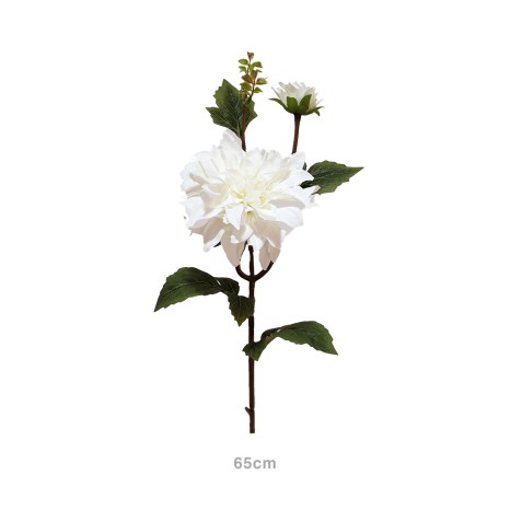 Haste Dália com Botão Branco 65cm - Image product