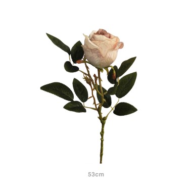 Botão Rosa Salmão 53cm