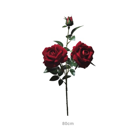 Haste Rosa Veludo Vermelho 80cm - Image product
