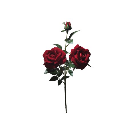 Haste Rosa Veludo Vermelho 80cm - Image product
