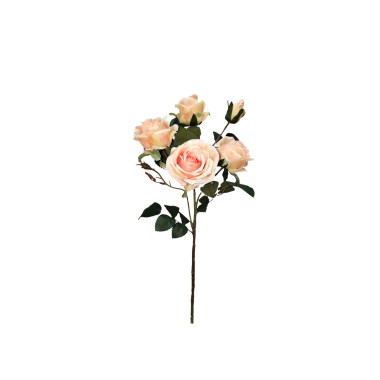 Haste Mini Rosas 4 Bot�es Creme 65cm