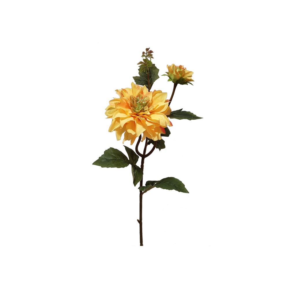 Haste D�lia com Bot�o Amarelo 65cm