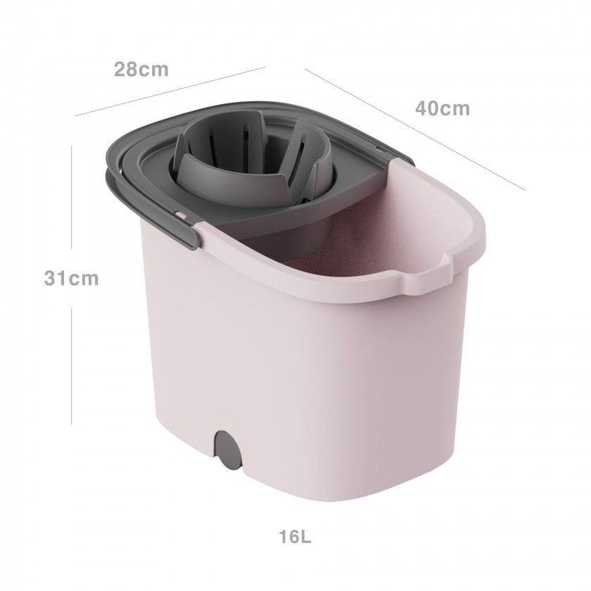 Balde com Espremedor Plástico Smart 16l 40X28X31cm Balde com Espremedor Plástico Smart 16l 40X28X31cm