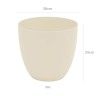 Vaso Plstico Tes Redondo Ecru 30L 38X33cm
