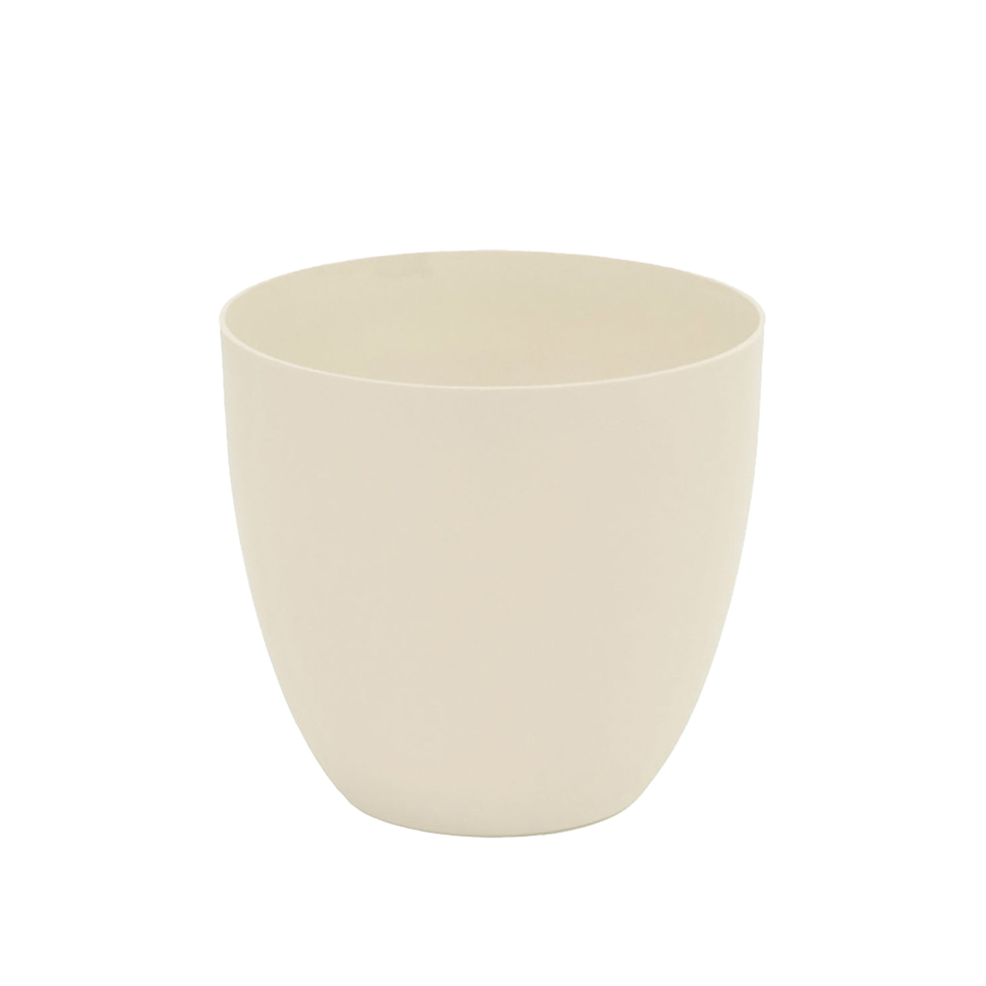 Vaso Plástico Tes Redondo Ecru 30L 38X33cm
