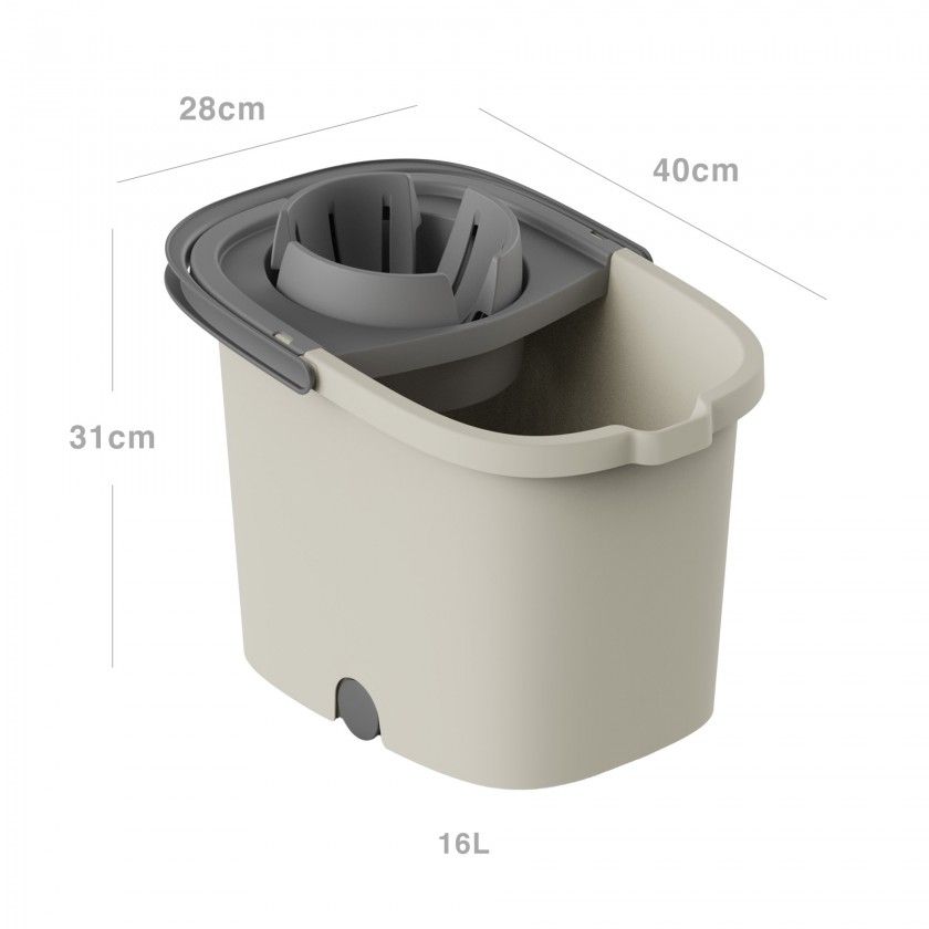 Balde com Espremedor Plástico Smart 16l 40X28X31cm Balde com Espremedor Plástico Smart 16l 40X28X31cm