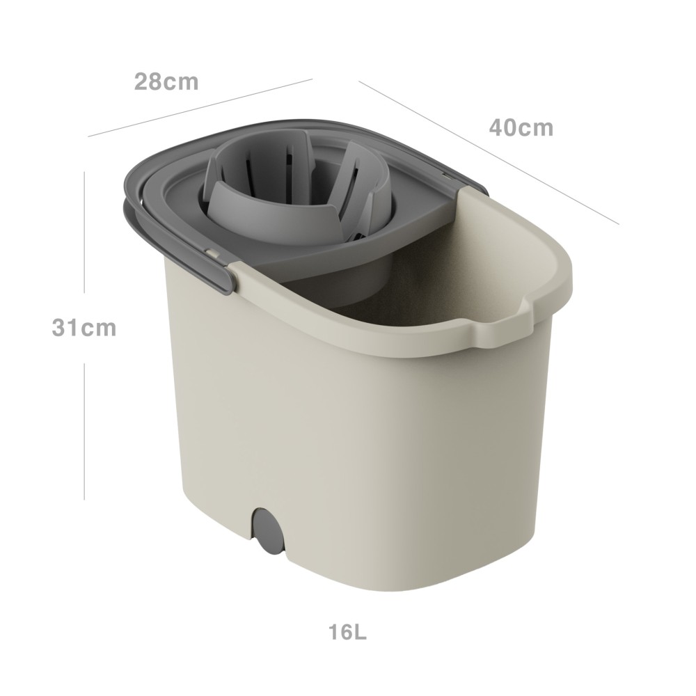 Balde com Espremedor Pl�stico Smart 16l 40X28X31cm