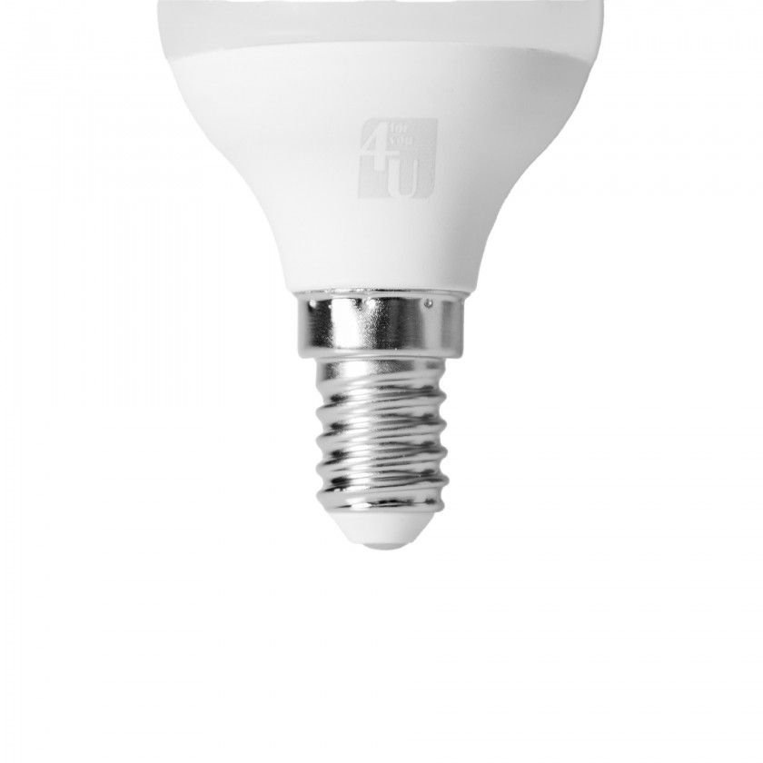 Lmpada Esfrica Led 4U E14 470Lm 30K Luz Quente