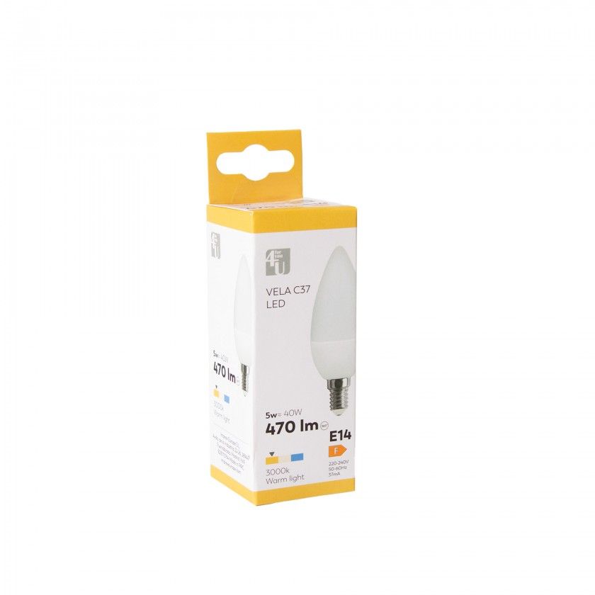 Lmpada Vela Led 4U E14 470Lm