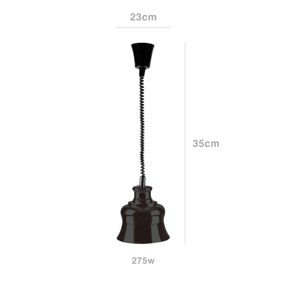 Candeeiro Aquecimento Infravermelho Extensível 275w 50-60cm