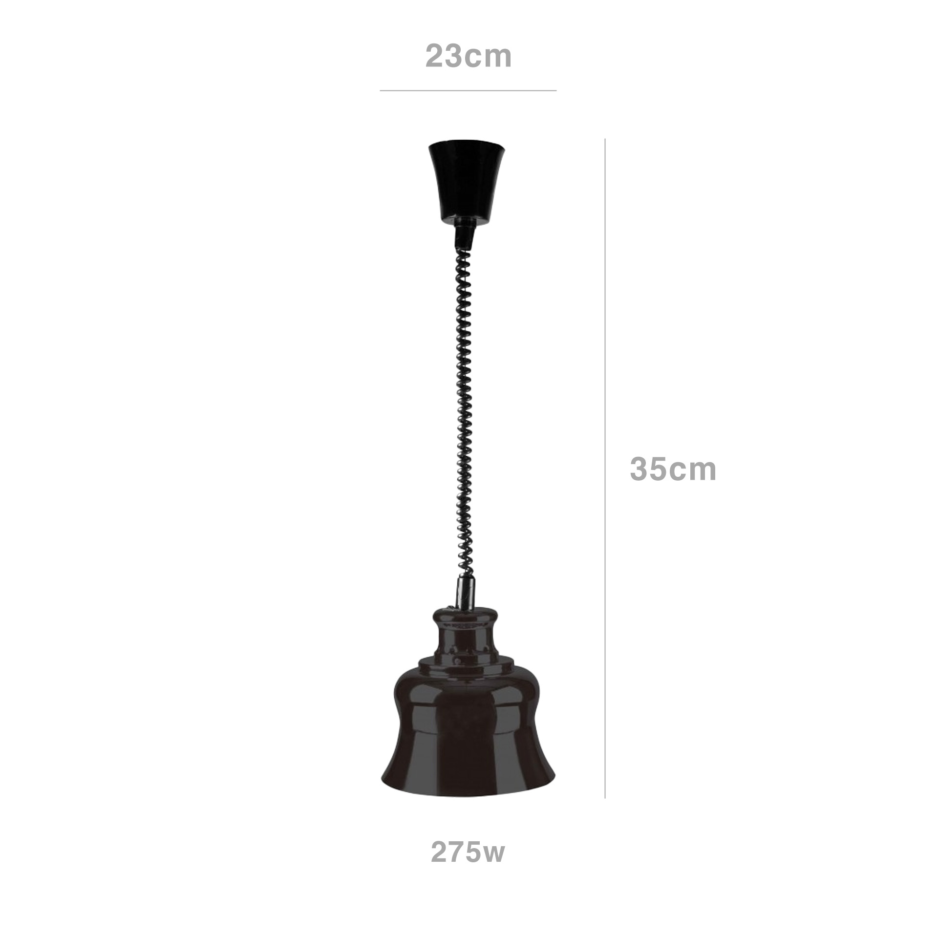 Candeeiro Aquecimento Infravermelho Extensível 275w 50-60cm