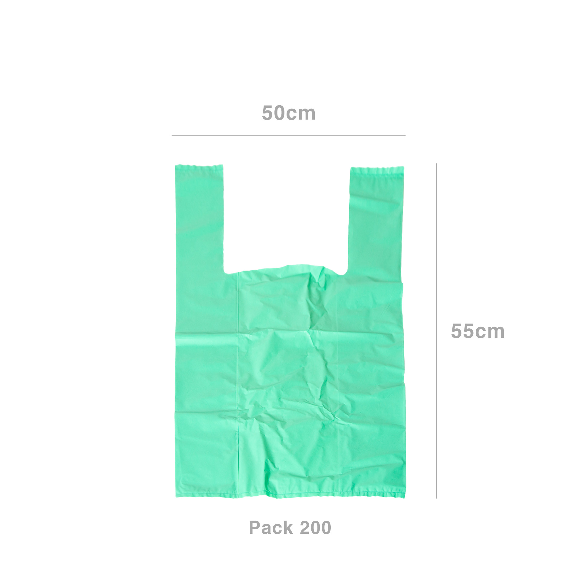 Saco Alimentar com Alça Cores 50X55cm 200 Unidades