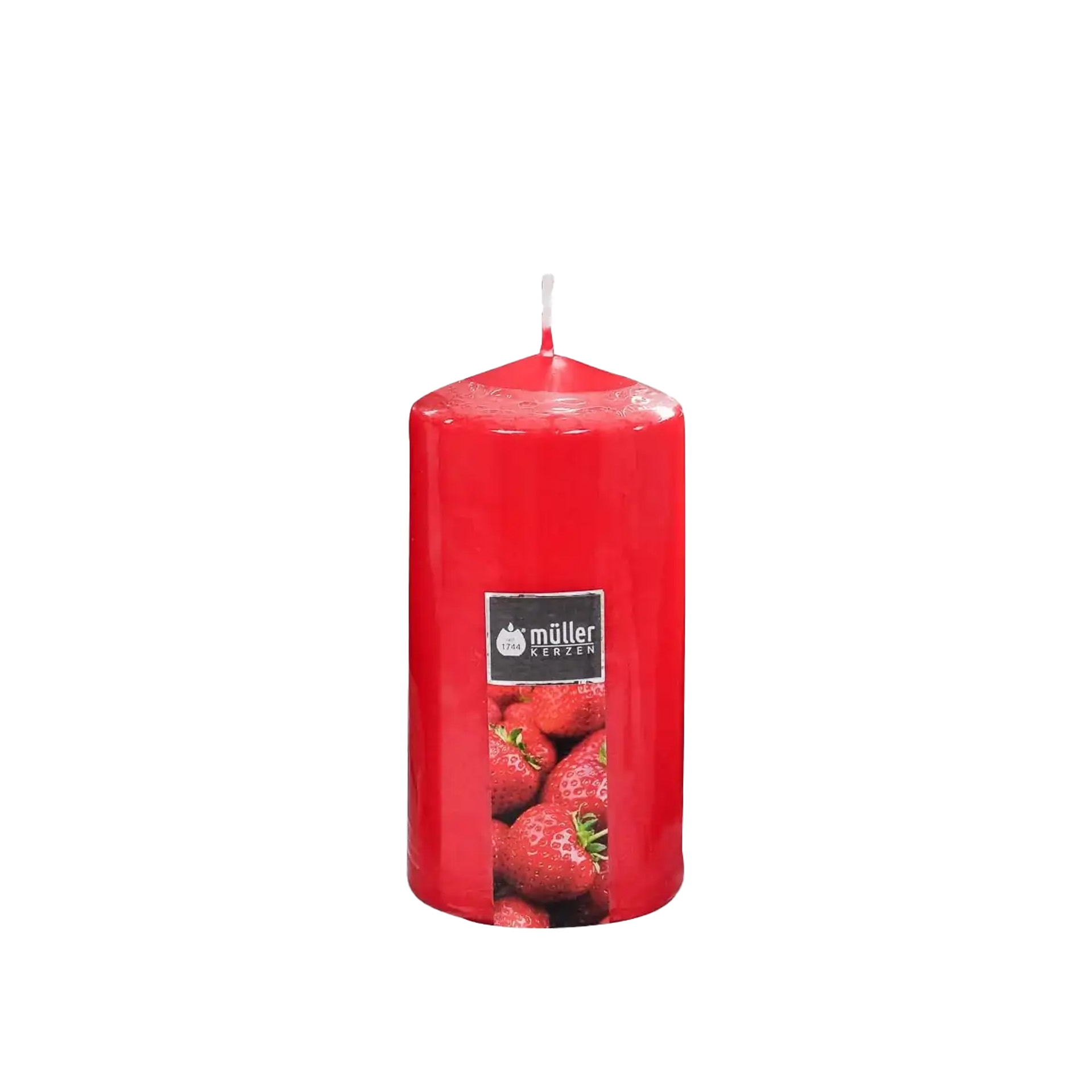Vela Pilar Aroma Muller Morango 40H 6.5X13cm