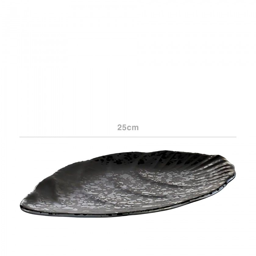 Bandeja Melamina Aps Glamour Preto 25X15.5X1.5cm