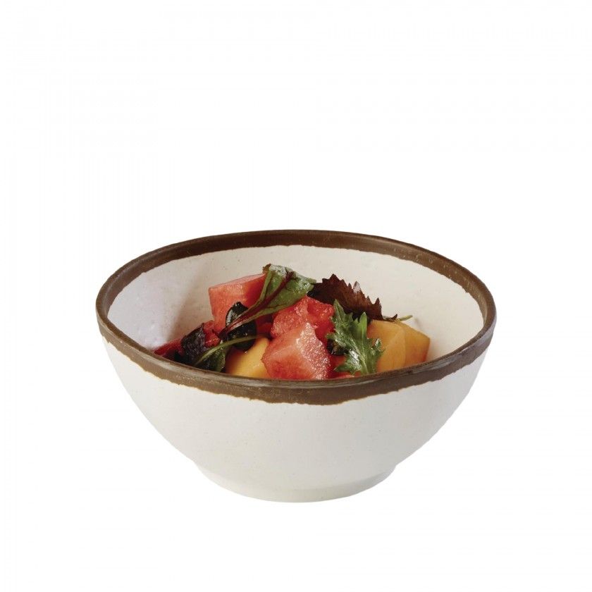 Tigela Melamina Aps Crocker Creme 700ml 16X7cm