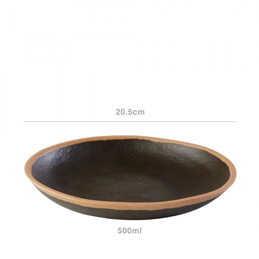 Tigela Melamina Aps Crocker Castanho 500ml 20.5cm Tigela Melamina Aps Crocker Castanho 500ml 20.5cm
