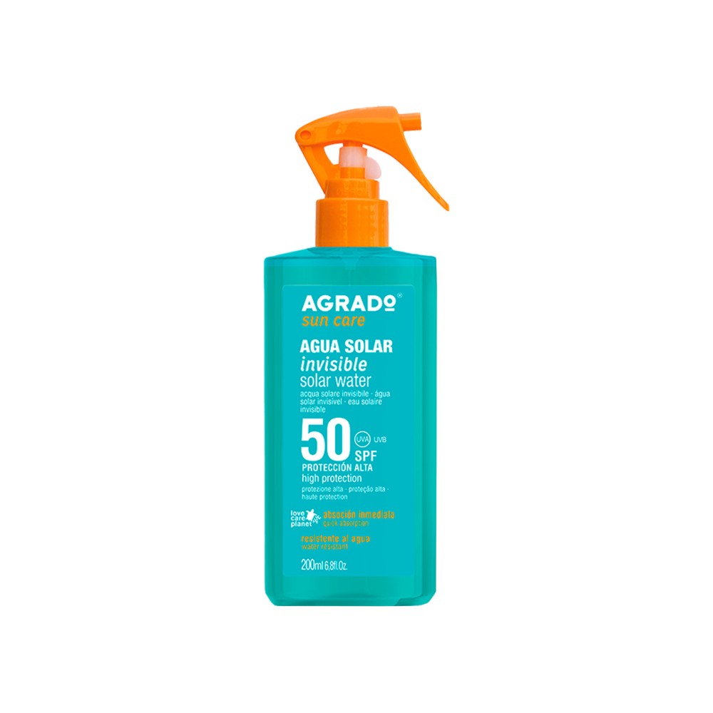�gua Solar Invis�vel Agrado Spf50 Spray 200ml