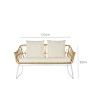 Sof Rattan / Metal 132X58X80cm