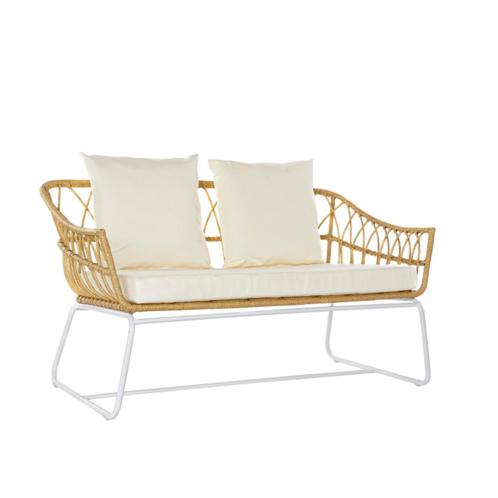Sofá Rattan / Metal 132X58X80cm