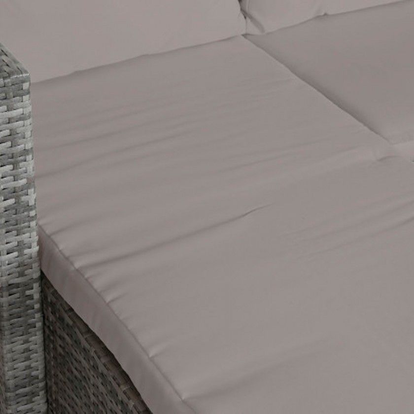 Conjunto Sof Rattan + Mesa Apoio 195X130X62cm