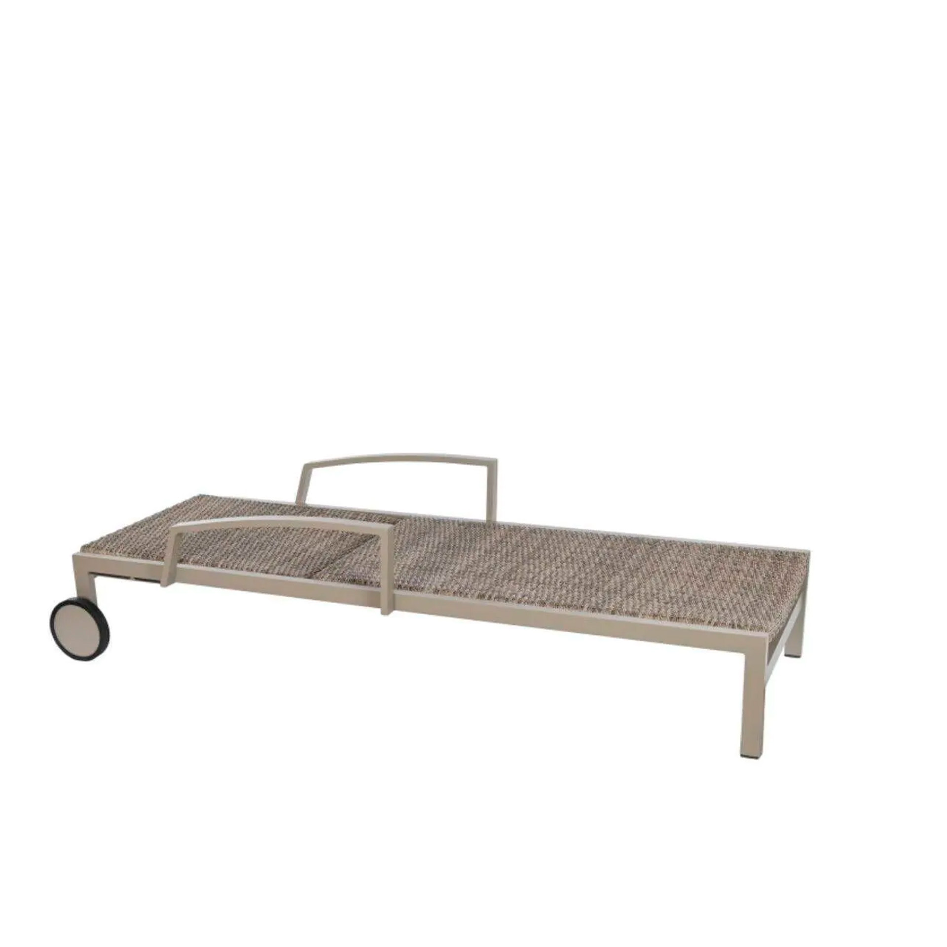 Espreguiçadeira Rattan / Alumínio 195X78X30cm