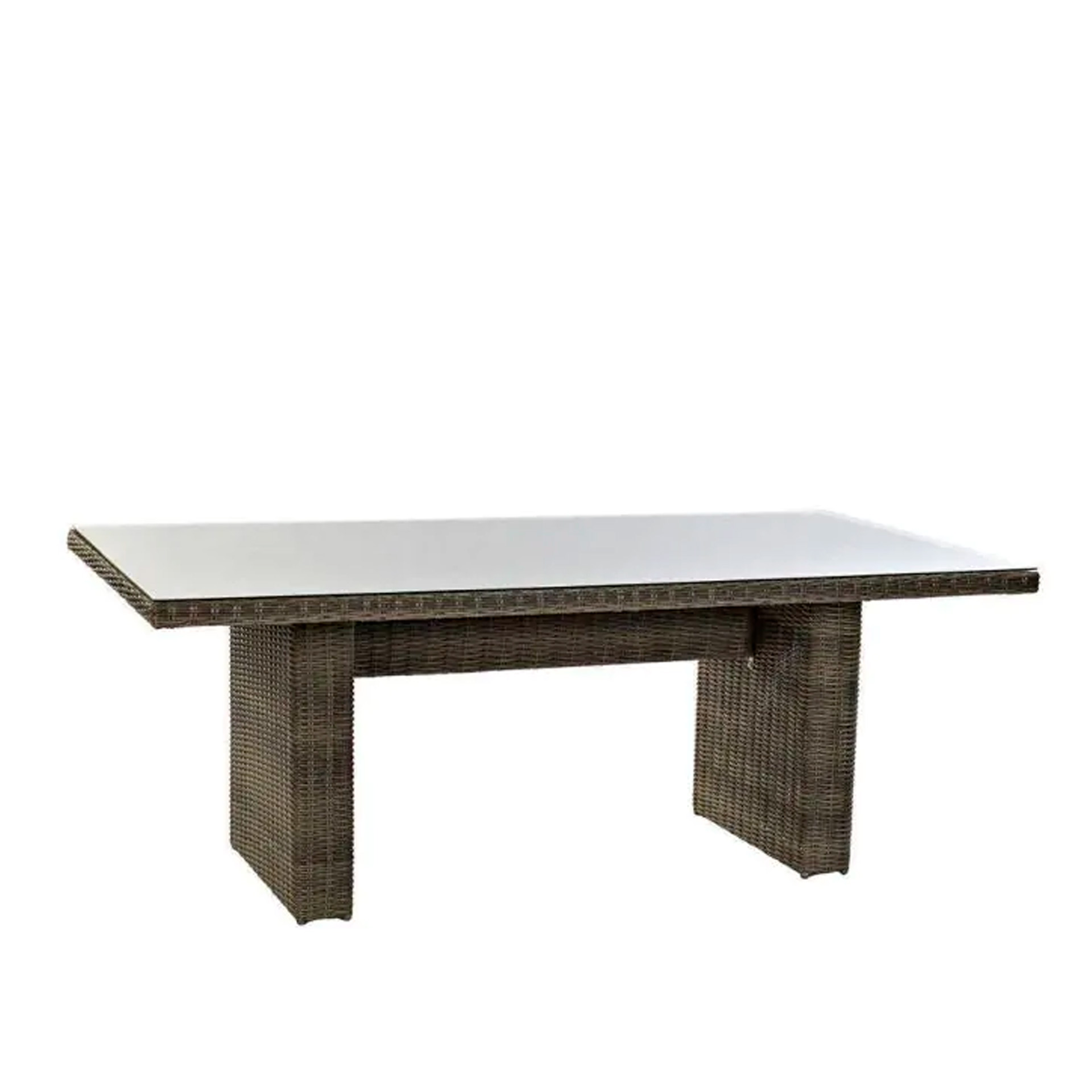 Conjunto 6 Cadeiras Rattan + Mesa Jantar 200X100X75cm