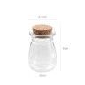 Frasco Vidro Tampa Cortia Redondo 55ml 4.7X6cm