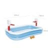 Piscina Ar Insuflvel com Cesto Basquetebol 254X168X102cm