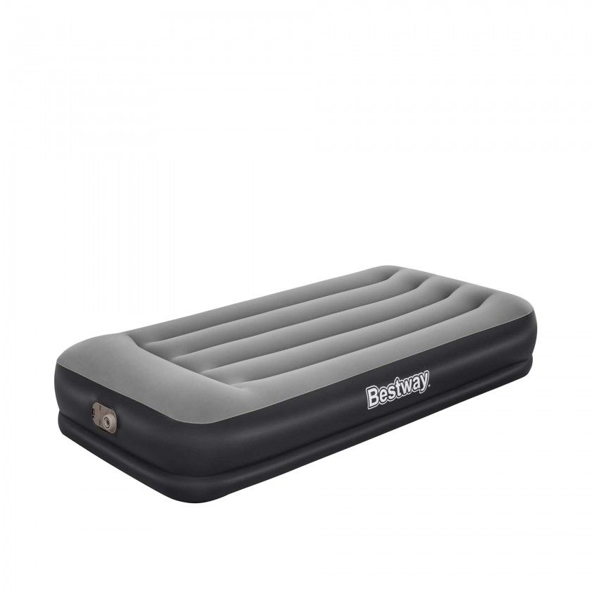 Colcho Ar Insuflvel Individual com Bomba Bestway Cinza 150kg 191X97X36cm