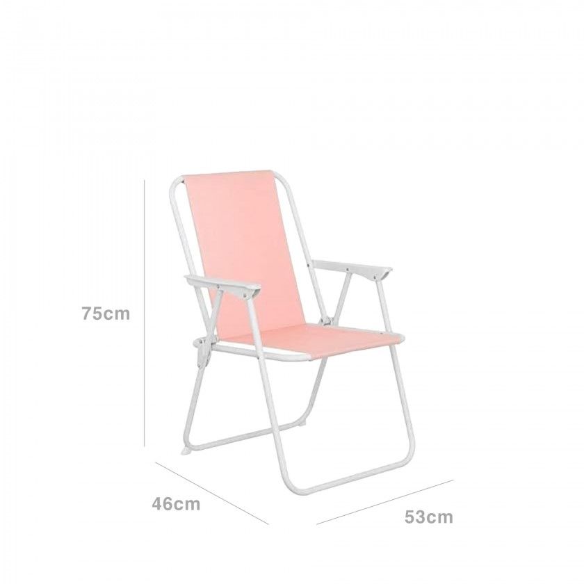 Cadeira Dobrável Ferro / Lona 53X46X75cm Cadeira Dobrável Ferro / Lona 53X46X75cm