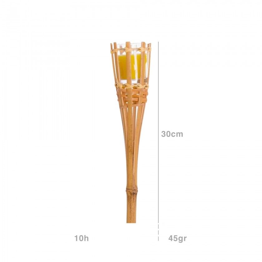 Tocha Vela Citronela 10H 45gr 30cm Tocha Vela Citronela 10H 45gr 30cm