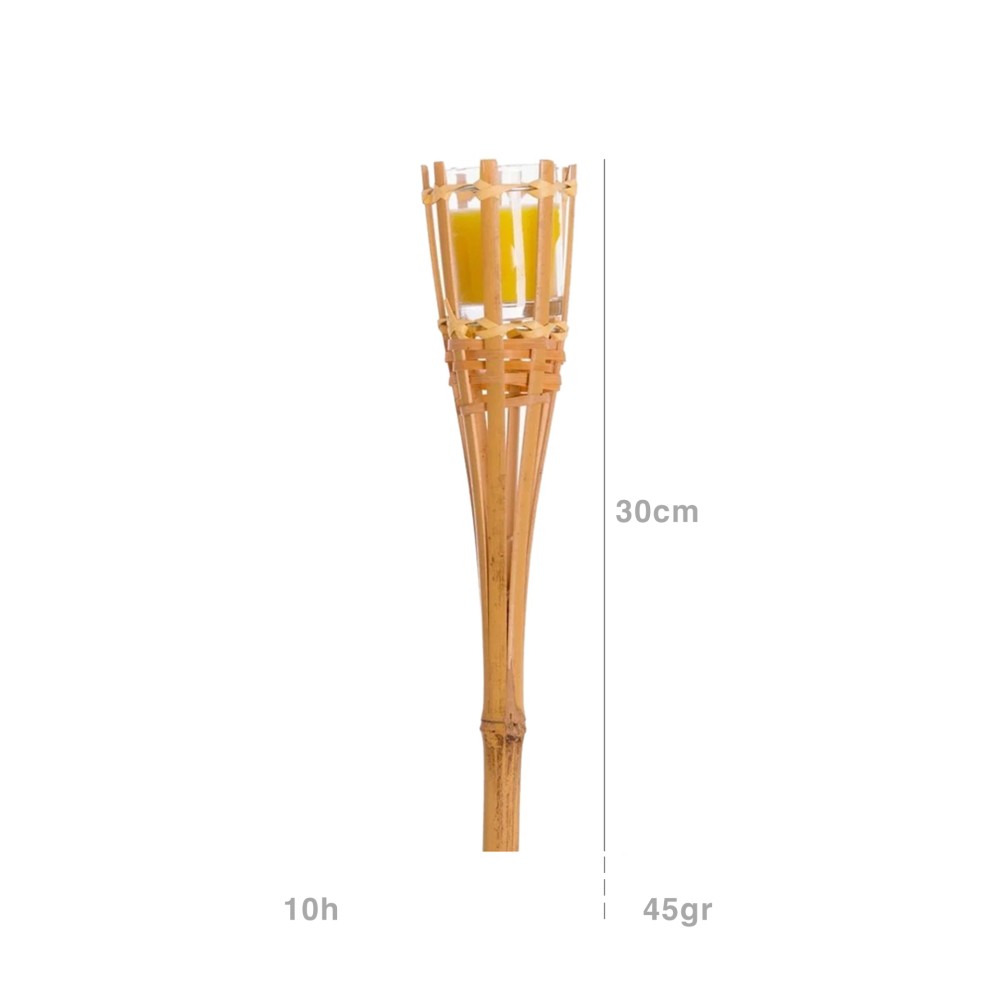 Tocha Vela Citronela 10H 45gr 30cm