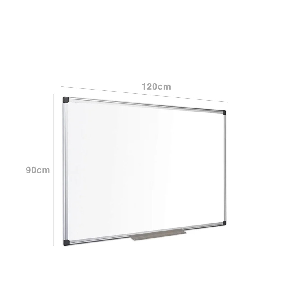 Quadro Branco Cerâmico Magnético Aro Alumínio 120X90cm
