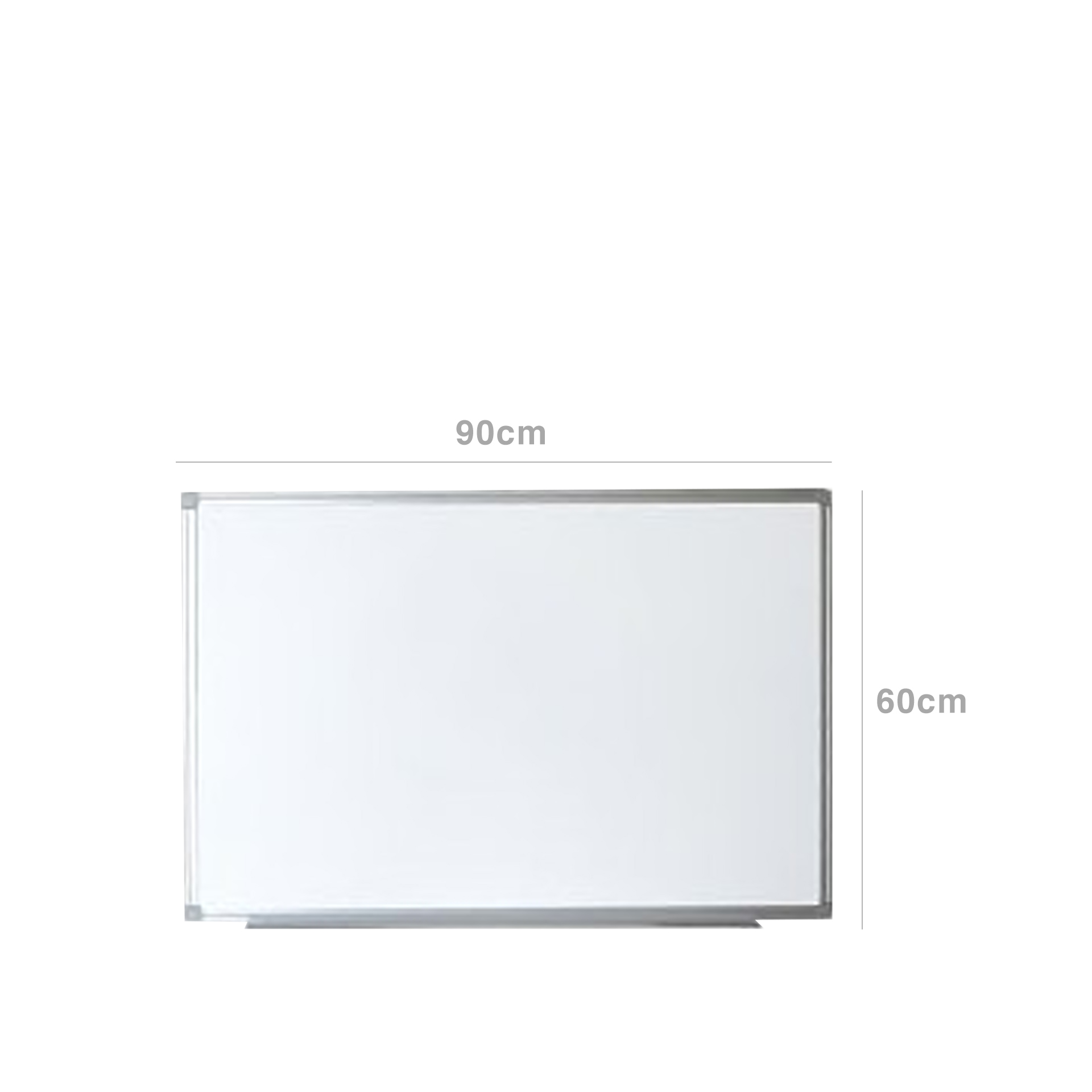 Quadro Branco Melamina Aro Alumínio 90X60cm