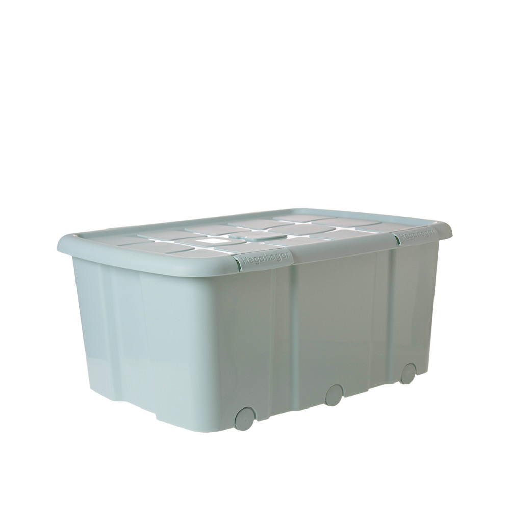 Caixa Arrumos New Box com Fechos e Rodas Verde 100l 76.8X56.5X34.8cm