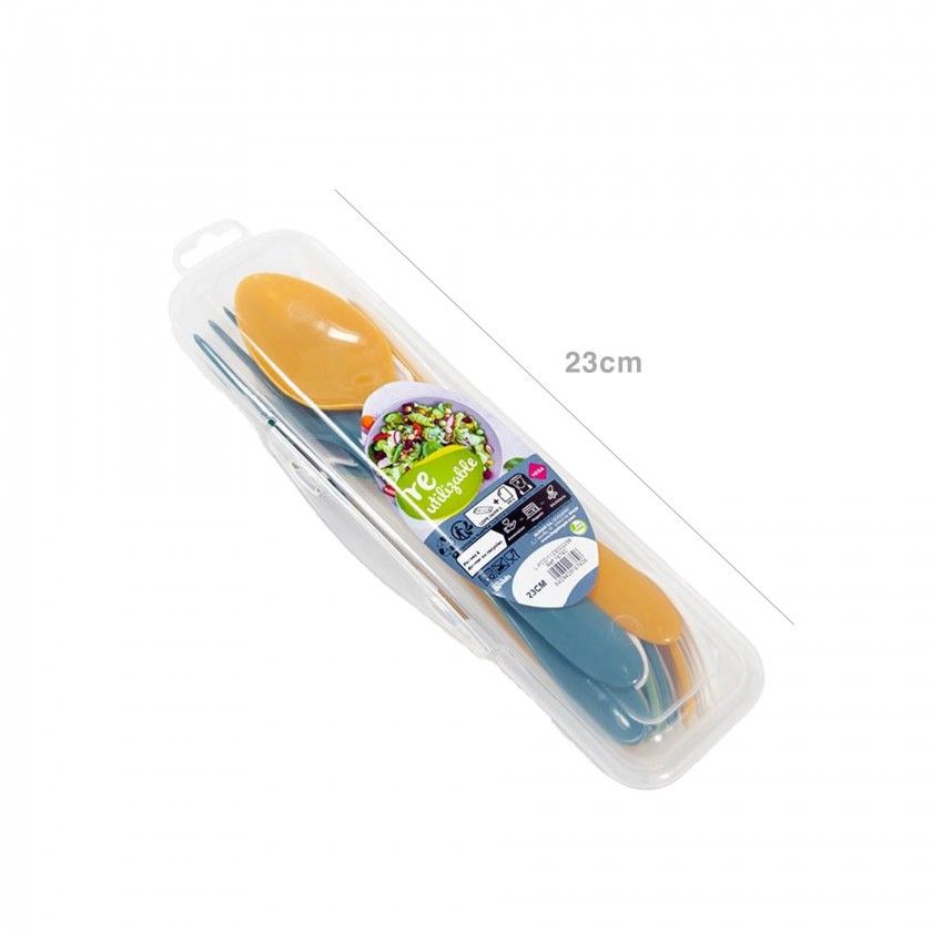 Conjunto Caixa com Gancho + 12 Talheres Retangular 23cm Conjunto Caixa com Gancho + 12 Talheres Retangular 23cm