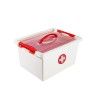 Caixa Primeiros Socorros com Fechos / Asa e Bandeja 14l 37.4X28.8X19.5cm Caixa Primeiros Socorros com Fechos / Asa e Bandeja 14l 37.4X28.8X19.5cm