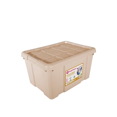 Caixa Arrumos New Box com Fechos Bege 16l 39.6X29.6X21.5cm - Image product