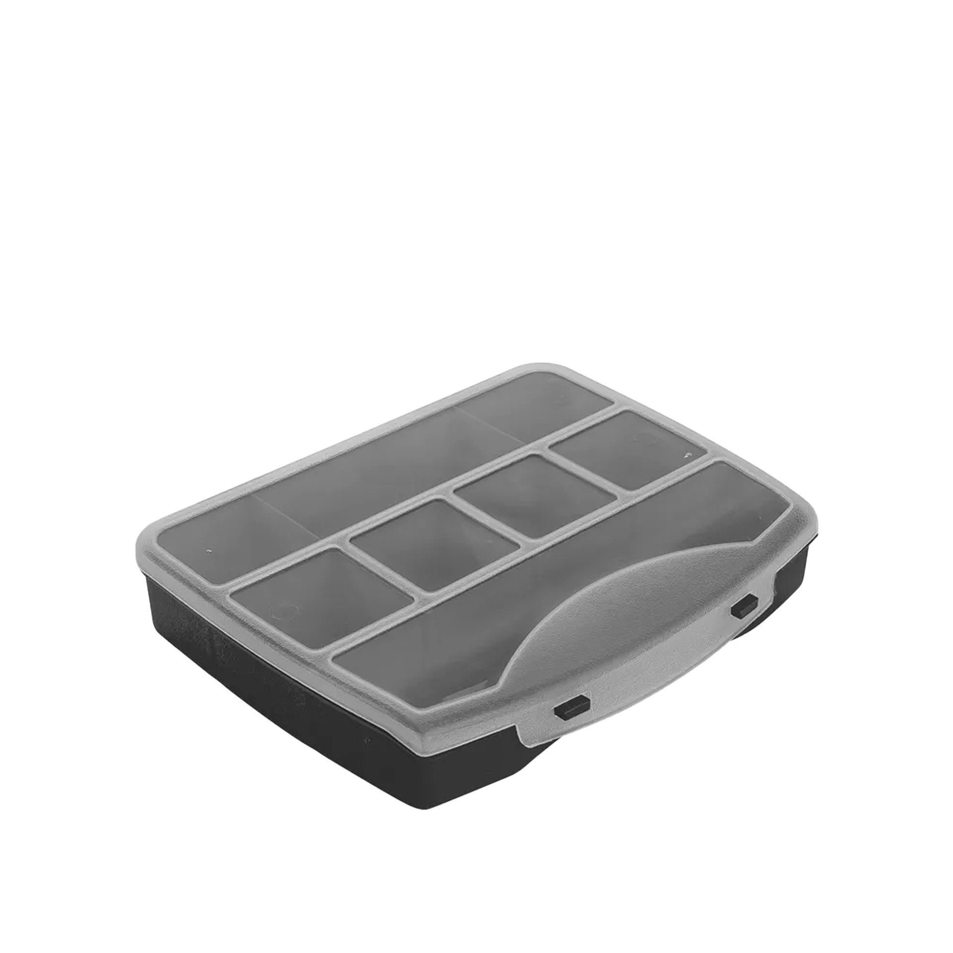 Mala Organizadora Plástica com Divisórias Preto 19X16X3.5cm