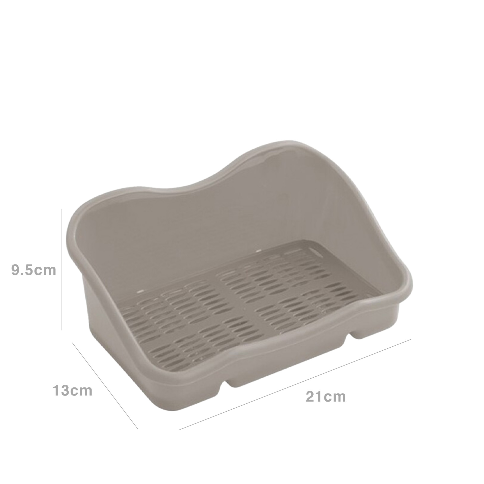 Caixa Esfregão Plástico Cinzento 21X13X9.5cm