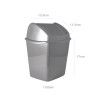 Papeleira Tampa Basculante Segre Quadrada Prata 1100ml 13.5X11.5X17cm