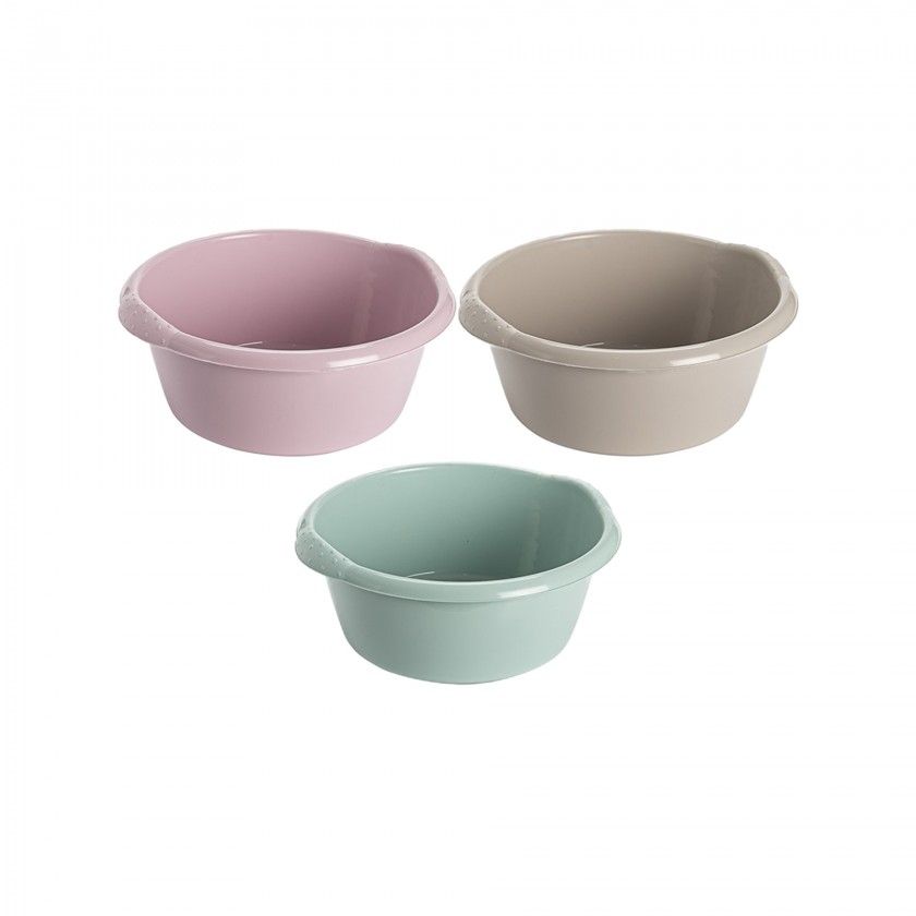 Bacia Plástica Florencia Redonda 3000ml 25X10.5cm Bacia Plástica Florencia Redonda 3000ml 25X10.5cm