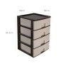 Caixa Organizadora Eiffel com 4 Gavetas Castanho 38X38X58.2cm